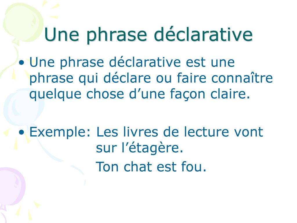 Les Phrases Imp Ratives Et D Claratives Ppt T L Charger